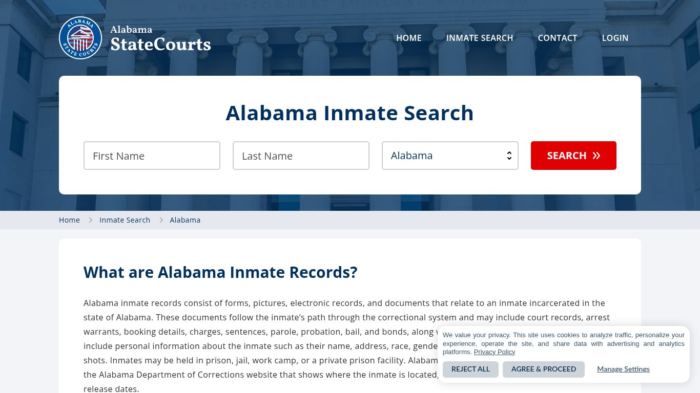 Alabama Inmate Search, Prison and Jail Information - StateCourts
